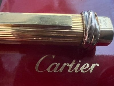 Cartier Pen Fountain Pen Vendome Trinity Pen F Plated Gold A 
