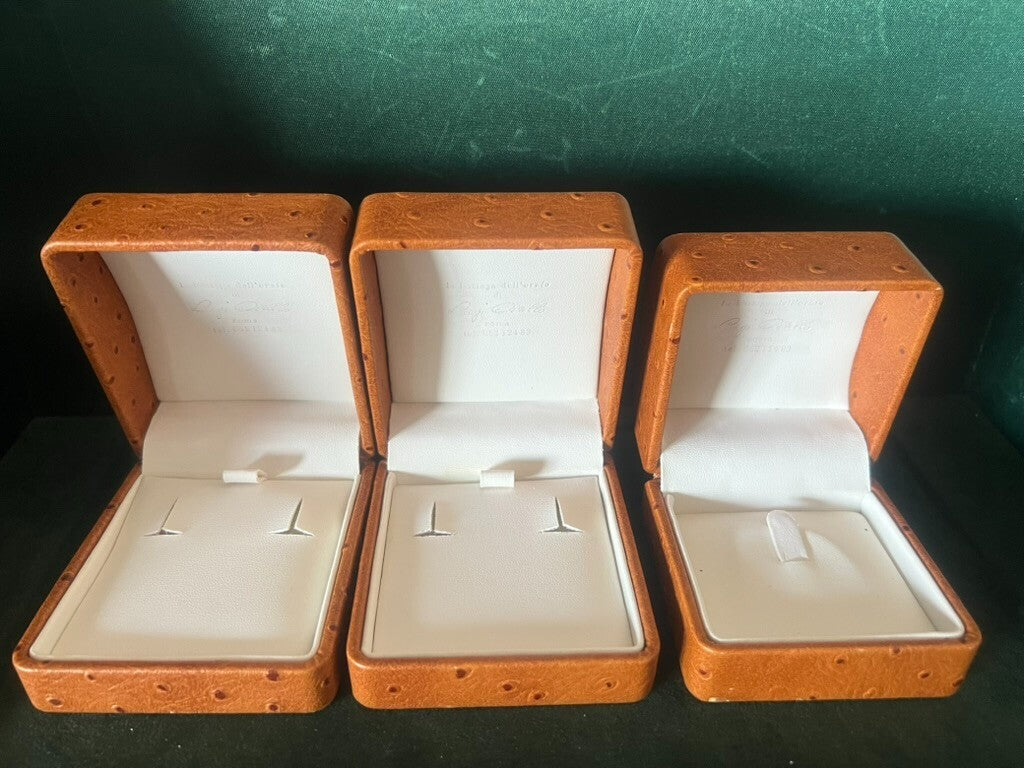 🔴 Scatole anelli orecchini astucci custodie gioielli lotto n. 25