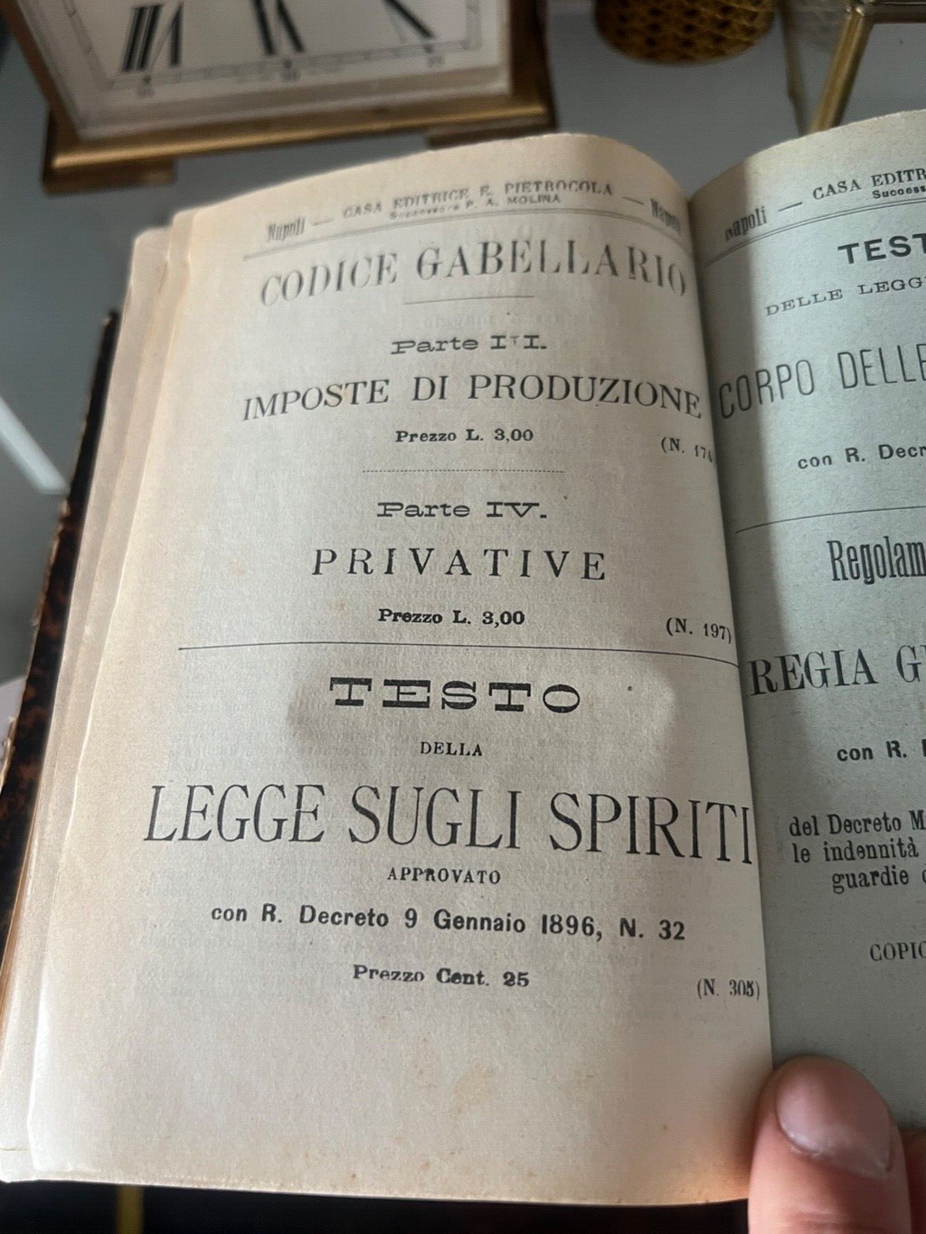 🔴 Book KINGDOM OF ITALY stamp duties FINANCE Naples consolidated text of 1901 