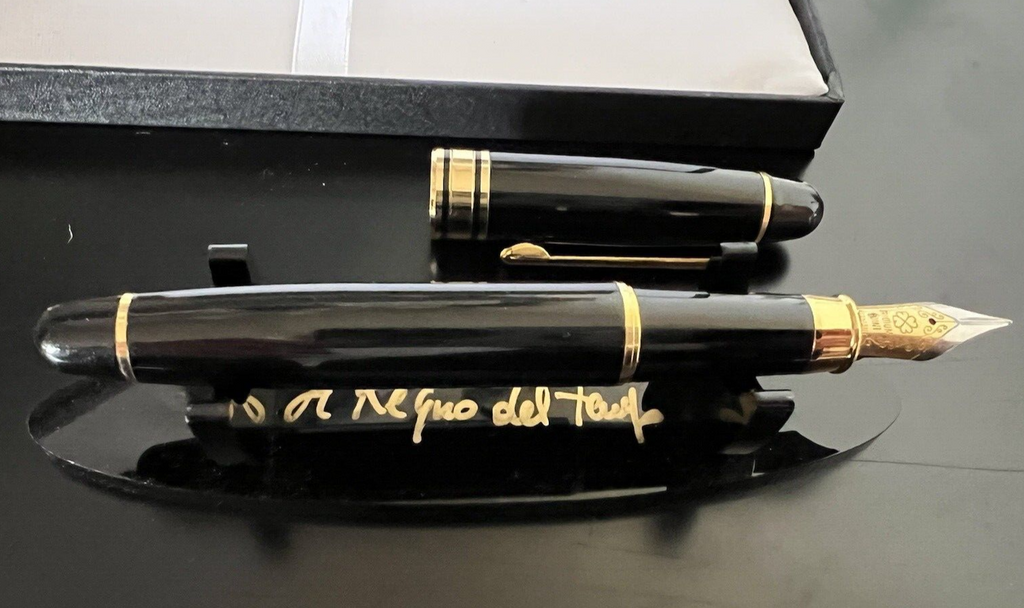 Stylo-Plume Stylo à Plume Laque Noire Iridium Point Germany A Cartouche