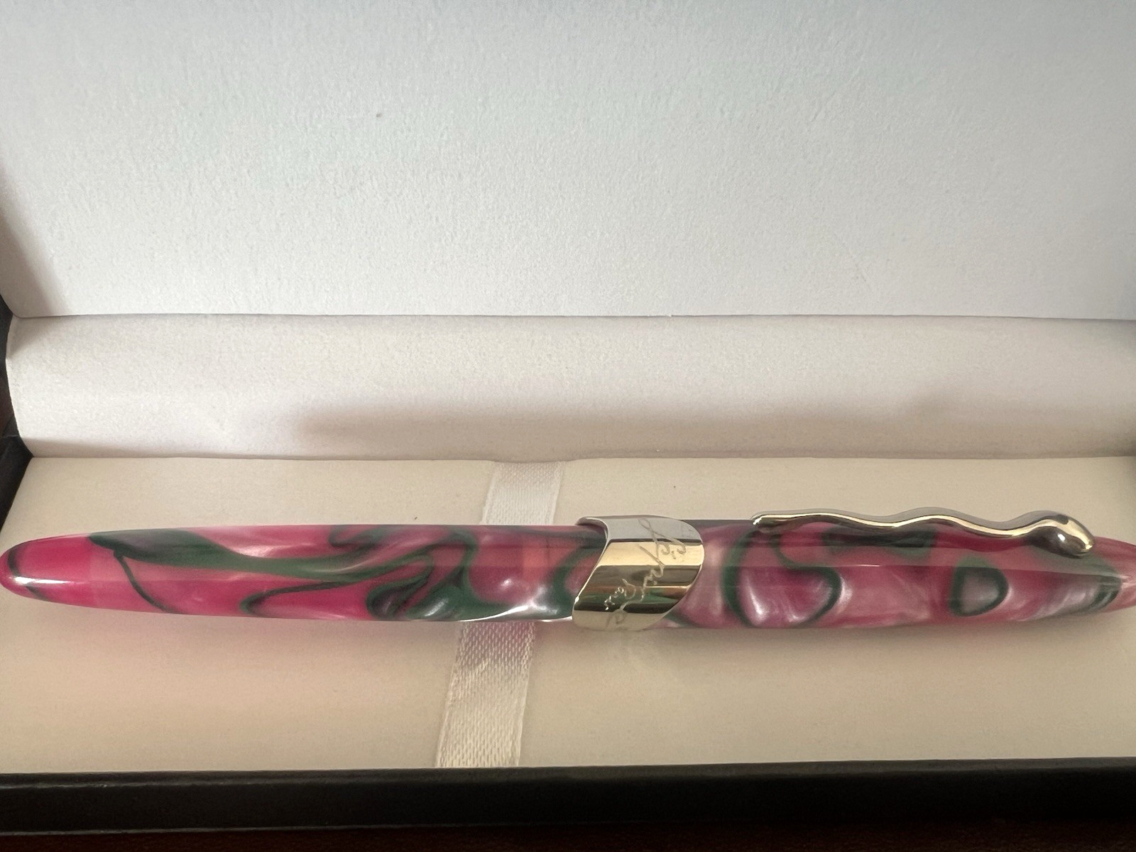 Lápiz Jean Pierre Lépine Pluma Fuente Samba 1993 Rosa Verde Nib M Nuevo NOS