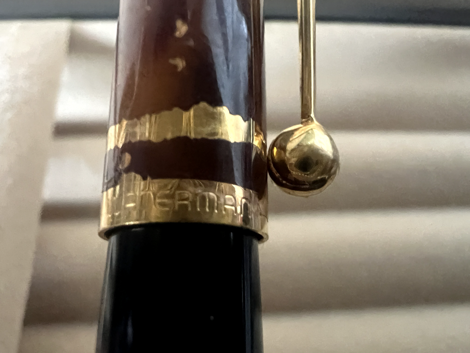 WATERMAN Bolígrafo Laca Marmoleada Escribe Vintage