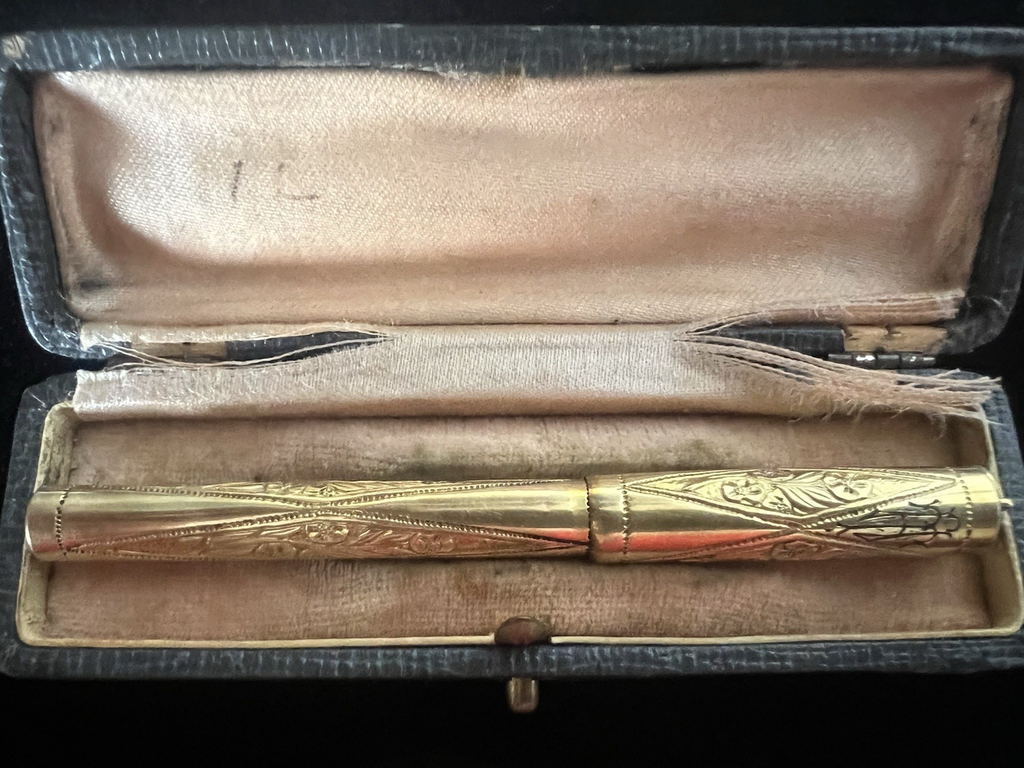 🔴 Penna stilografica OTTOMANA IMPERIALE sultano Abdulhamid II antica