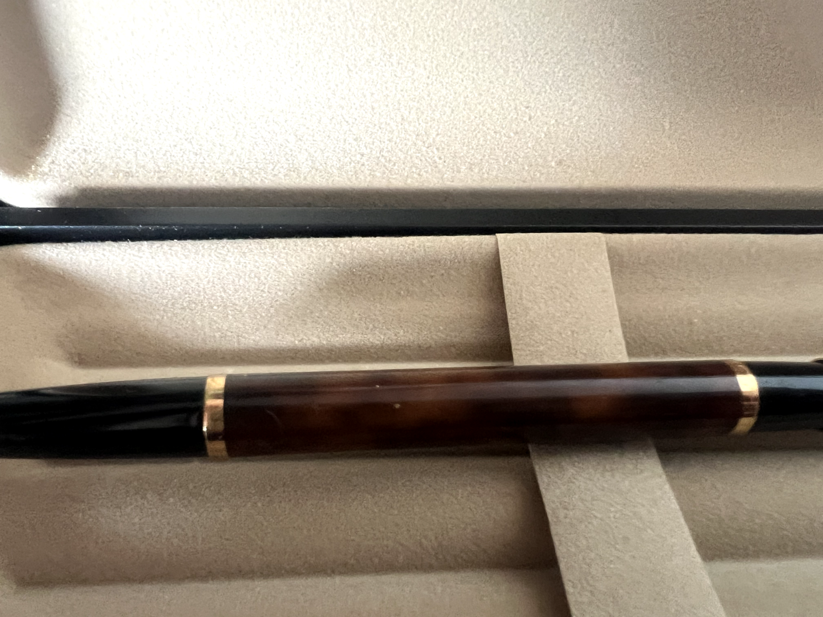 🔴 WATERMAN penna sfera lacca marmorizzata scrive vintage