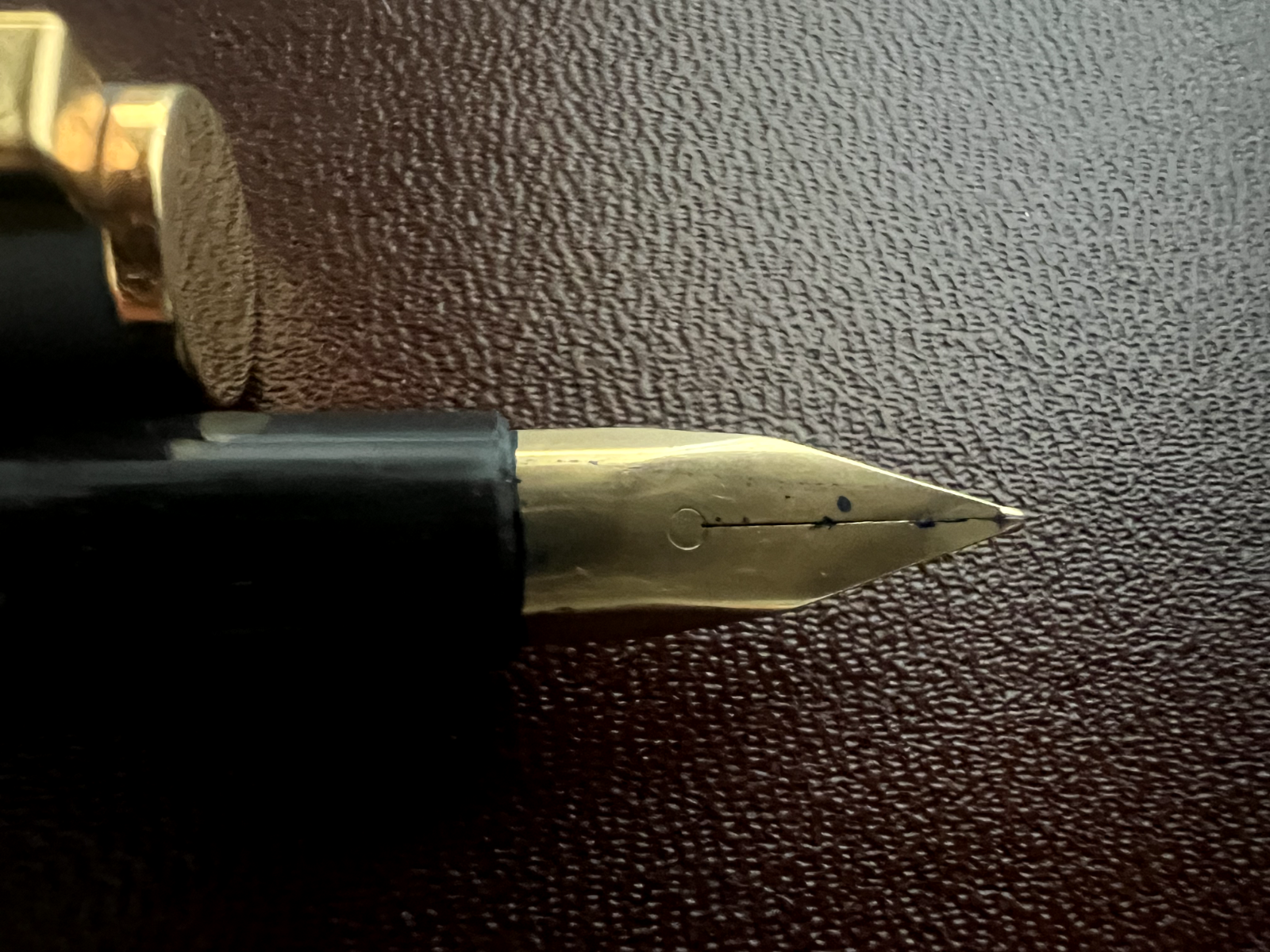 🔴 WATERMAN Laureat fountain pen, grey lacquer, gold-plated trim, F nib 