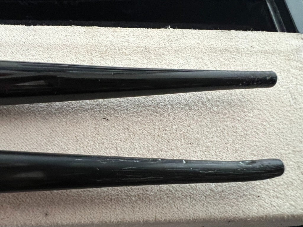 🔴 OMAS EXTRA Füllfederhalter/Kugelschreiber, schwarz, Vintage, Schreibtisch G 