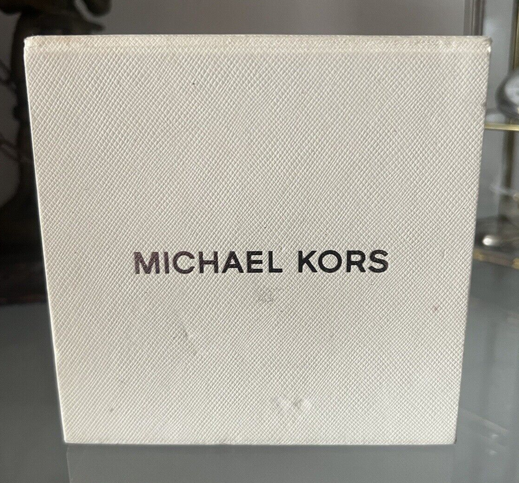 🔴 MICHEAEL KORS box scatola orologio beige custodia istruzioni