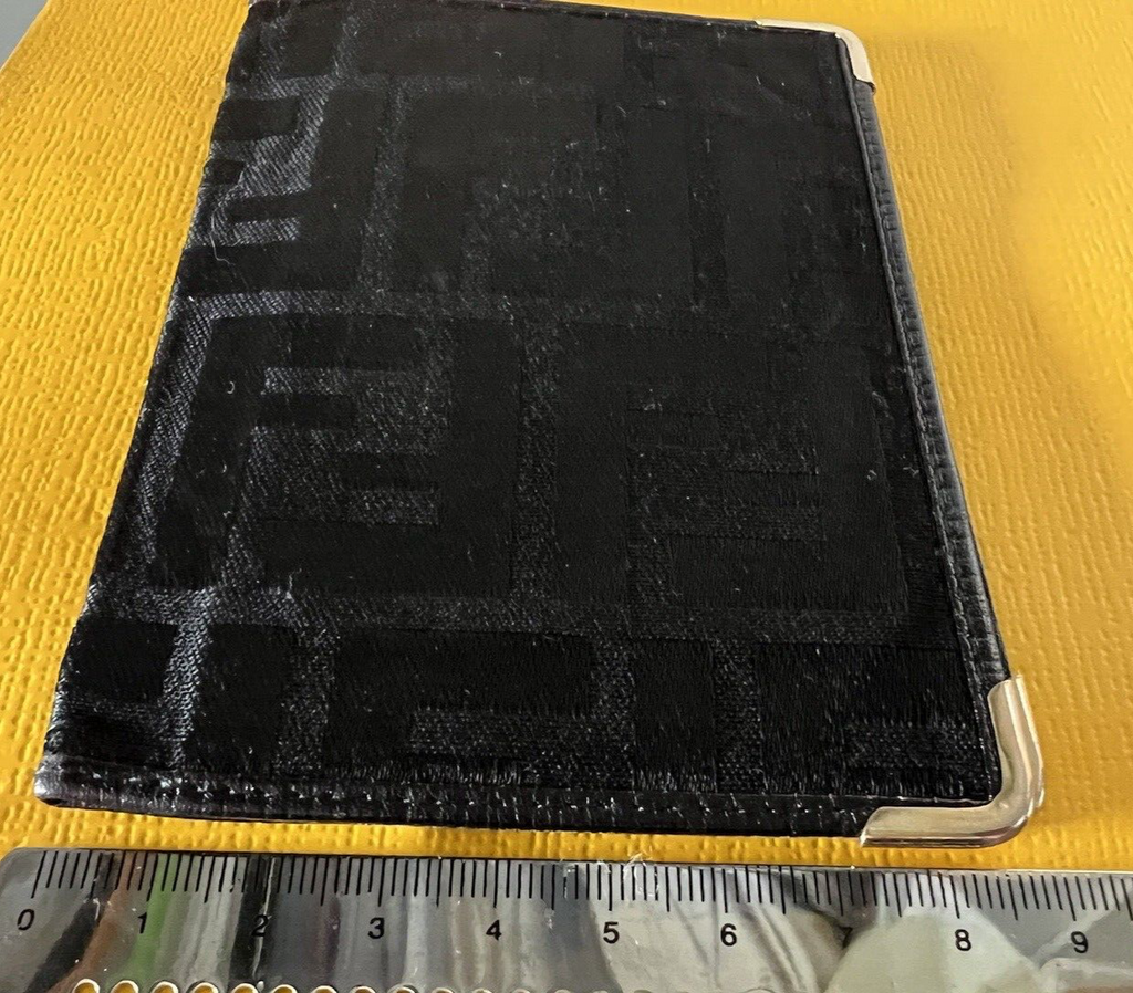 FENDI Porte Documents Homme Tissu Zucca Intérieur Cuir ORIGINALE Vintage