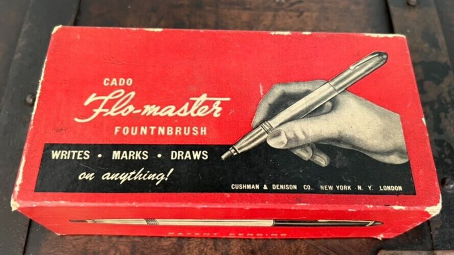 Flomaster Warmes Boîte Stylo-Plume Kit Maintenance Étain Notice Vintage 1930