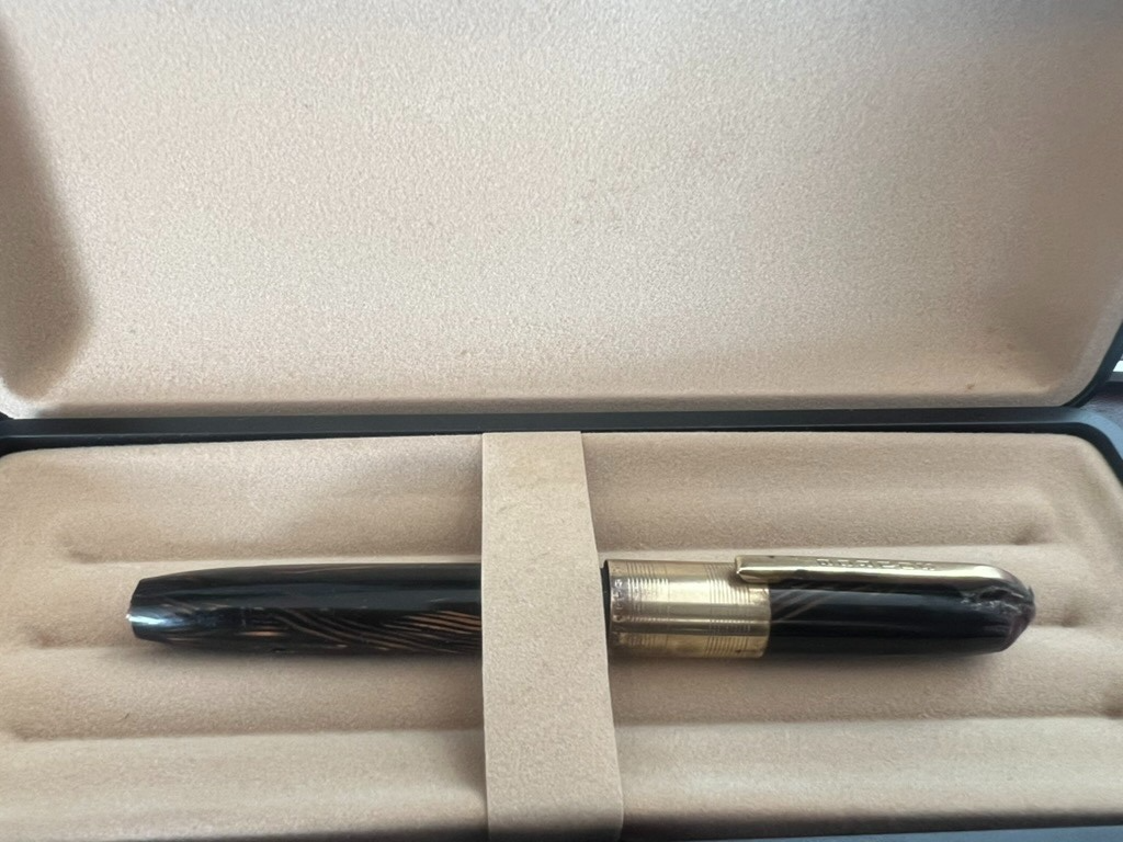 🔴 SOURCE penna stilografica celluloide caricamento a lev scrive vintage