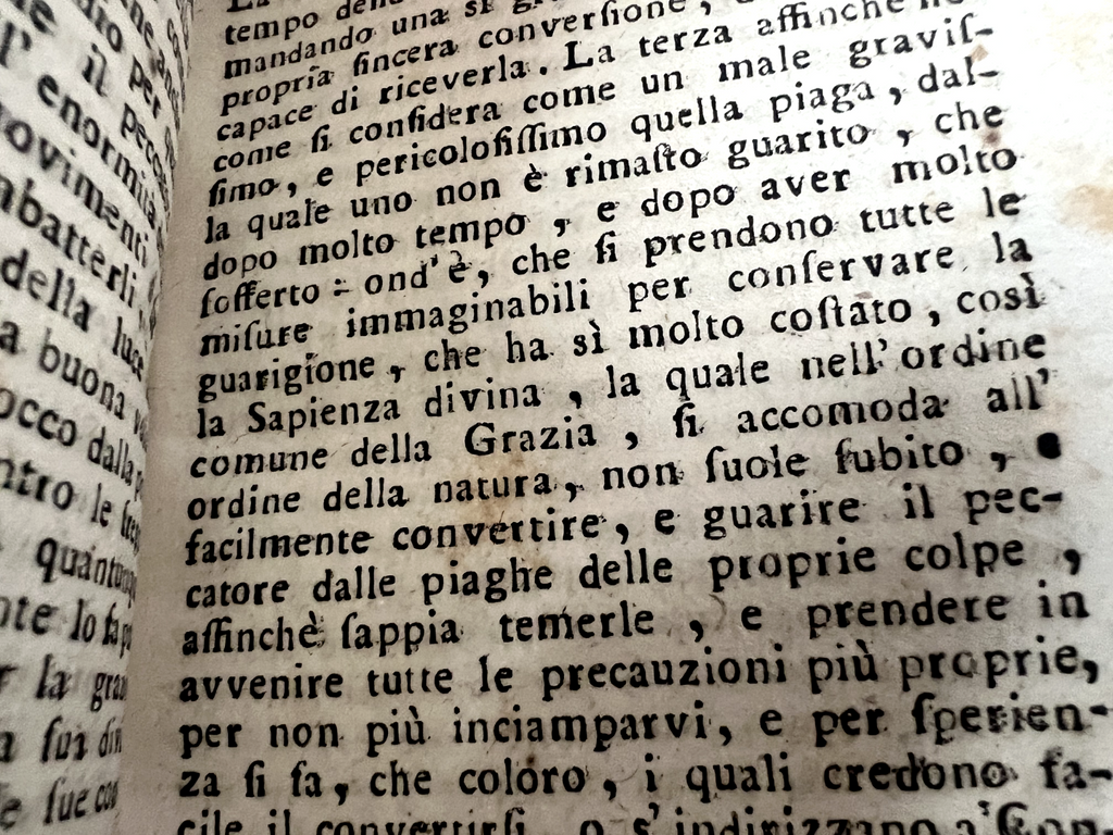🔴 Book PRACTICE FOR CONFESSORS volume 2 cover sheepskin antique 1794 
