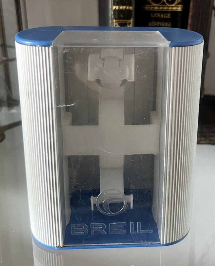 🔴 BREIL box scatola orologio cofanetto custodia trasparente blu vintage