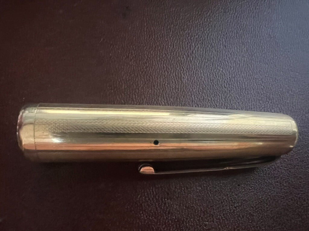 DE WATERMAN Capuche Stylo-Plume Stylo à Plume Plaqué Or Vintage Parties B 