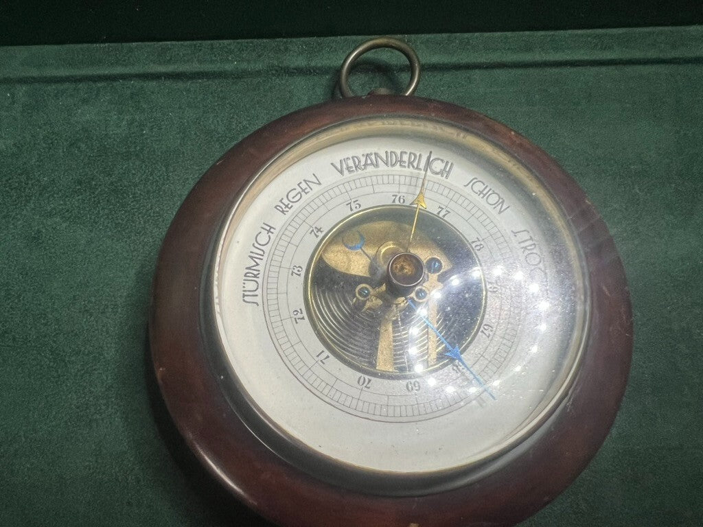 Baromètre Sturm Regen Veranderlich Schon S.Trocken Mécanicien Vintage