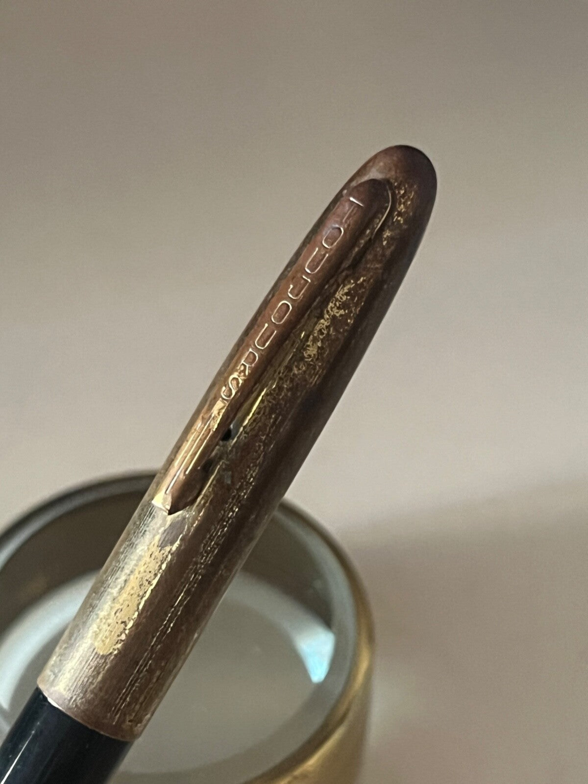 🔴 TOUJOURS penna stilografica PISTONE INTERNO cappuccio laminato antica