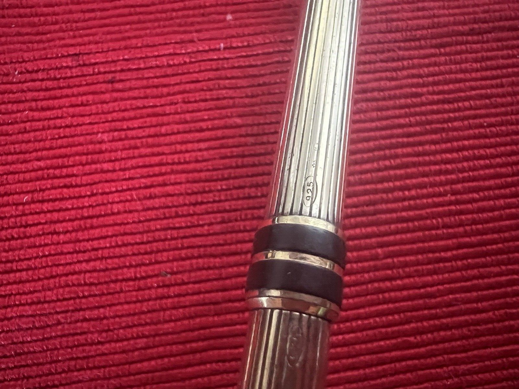 Aurora Pen Sphere Marco Polo Silver 925 Golden Varnish Brown 9 