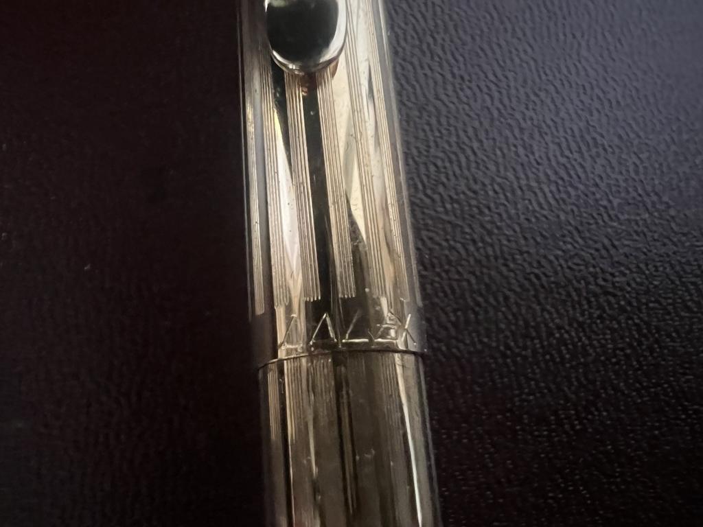 Lalex Set Stylo-Plume Sphère Or + Ferme Argent Billets Trousse Vintage