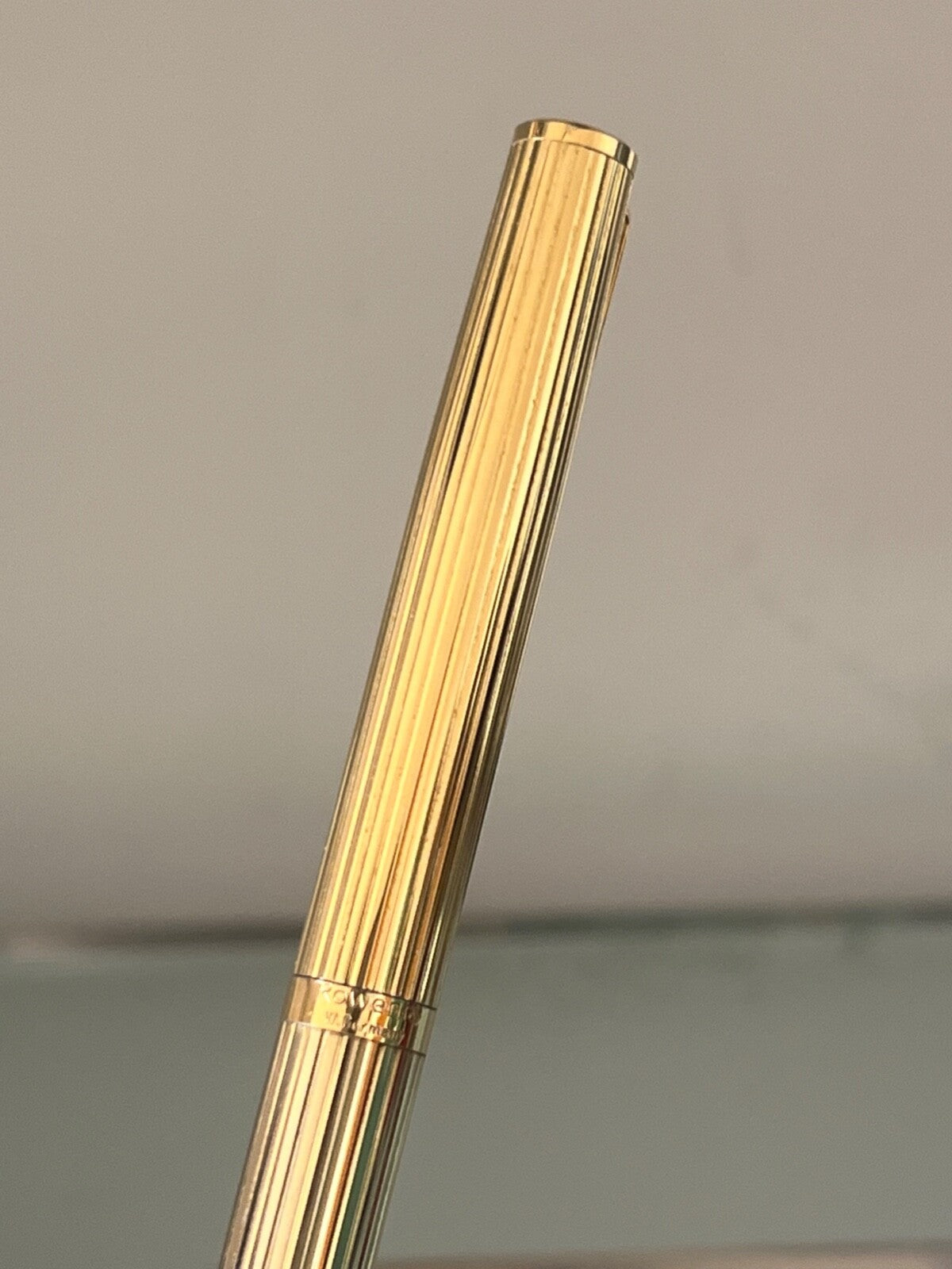 Rowenta Stylo-Plume Stylo à Plume Doré Relief Le Allemand A Cartouche, Vintage