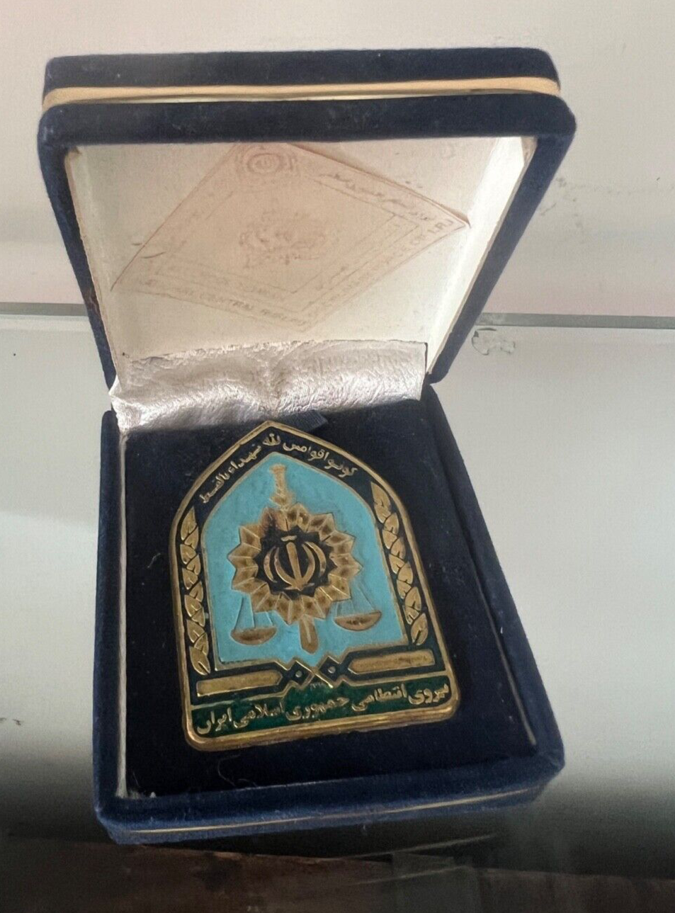 🔴 Alamaro INTERPOL TEHRAN con incisioni a rilievo e smalti con box vintage