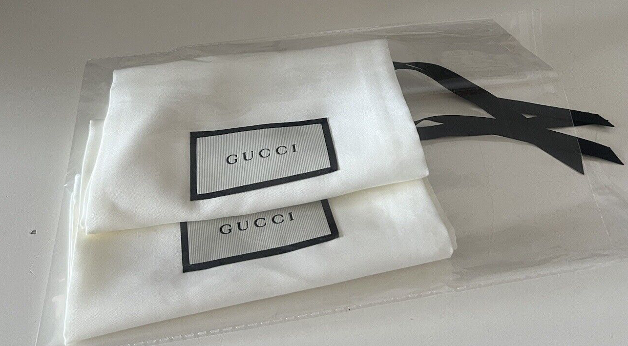 🔴 GUCCI sacche scarpe anti polvere con laccio beige poliestere L 16 h 40