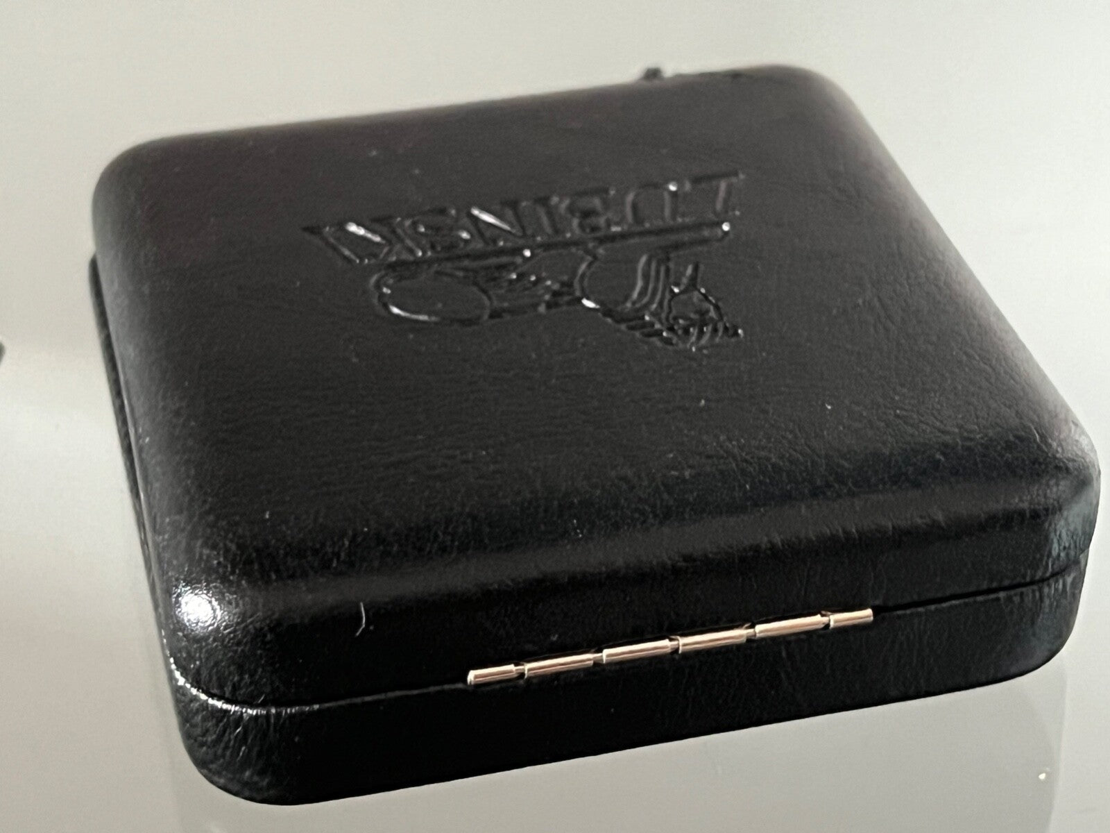 🔴 LUBINSKI scatola accendino nera CON GARANZIA misura interna ovale 9x4 cm