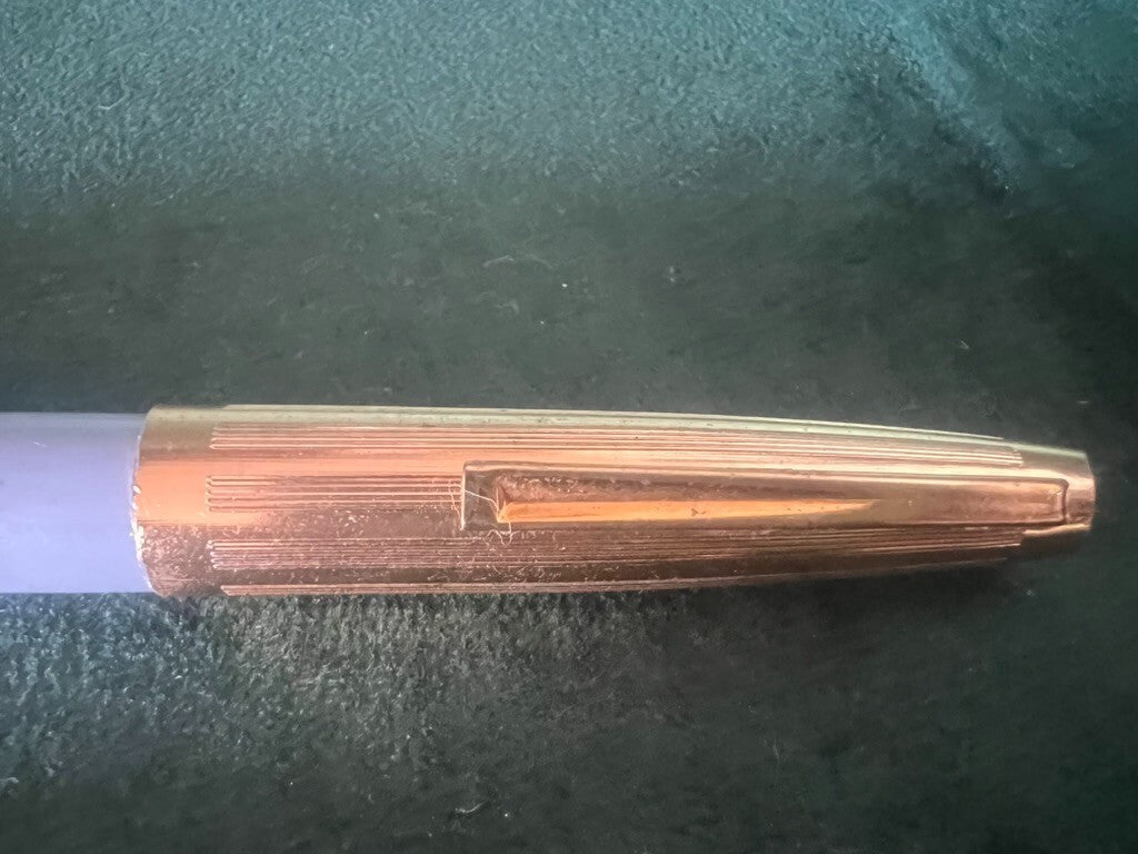 Penne Stylos-Plumes Bleu Gris À Piston Scrivono pour Encre Vintage A