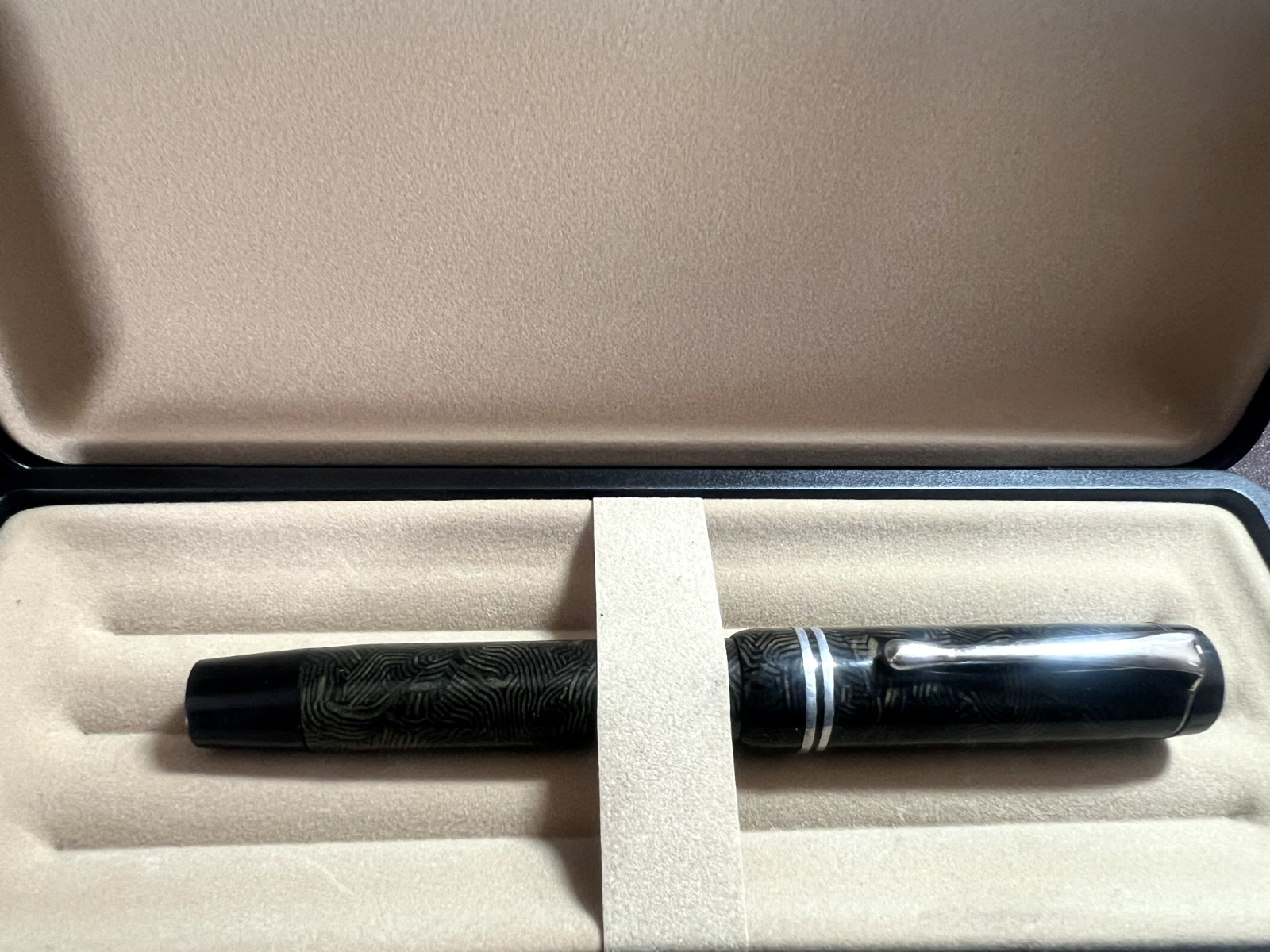 🔴 Penna stilografica celluloide a pulsante pennino MERCURIO scrive vintage