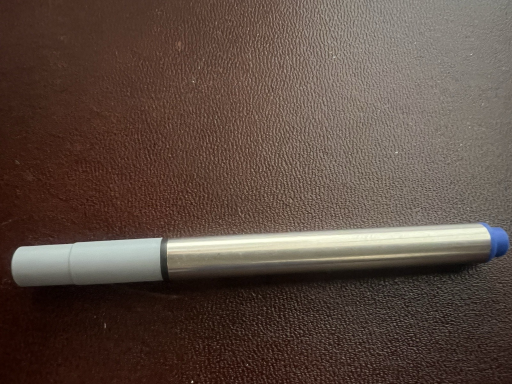 Delta Refill Stift Roller Klein Tinte Blau 2 Stücke Ersatzteile Neu Laden 