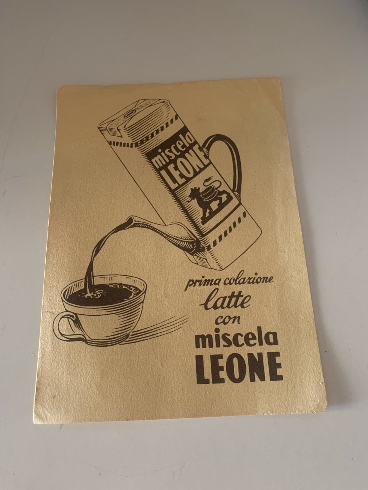 Publicité Copies Papier Mélange Lion Authentique D'Époque 