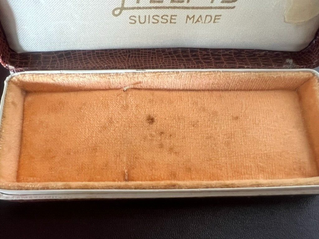 🔴 HELPIS box scatola orologio polso astuccio cofanetto effetto pelle vintage