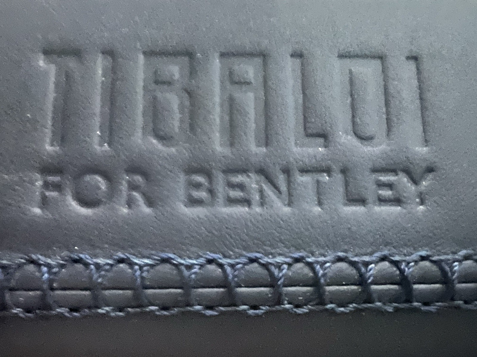 TIBALDI Boîte Stylo Bentley Cuir Bleu Bois Racine Porte Stylo A 