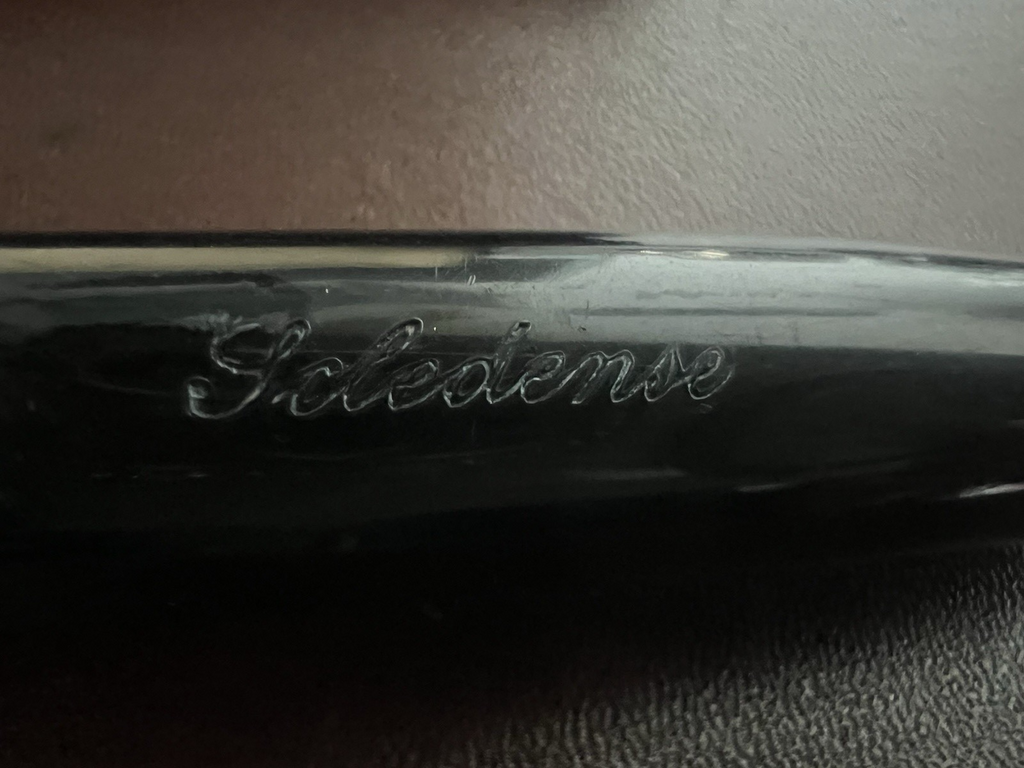 Scledense Stylo-Plume Stylo à Plume Celluloid Grande A Levier Vintage Prototyp