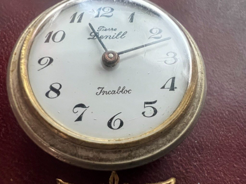 Pocket Watch Elk Hand Painted Enamels PIERRE DENILL Manual Winding Vintage
