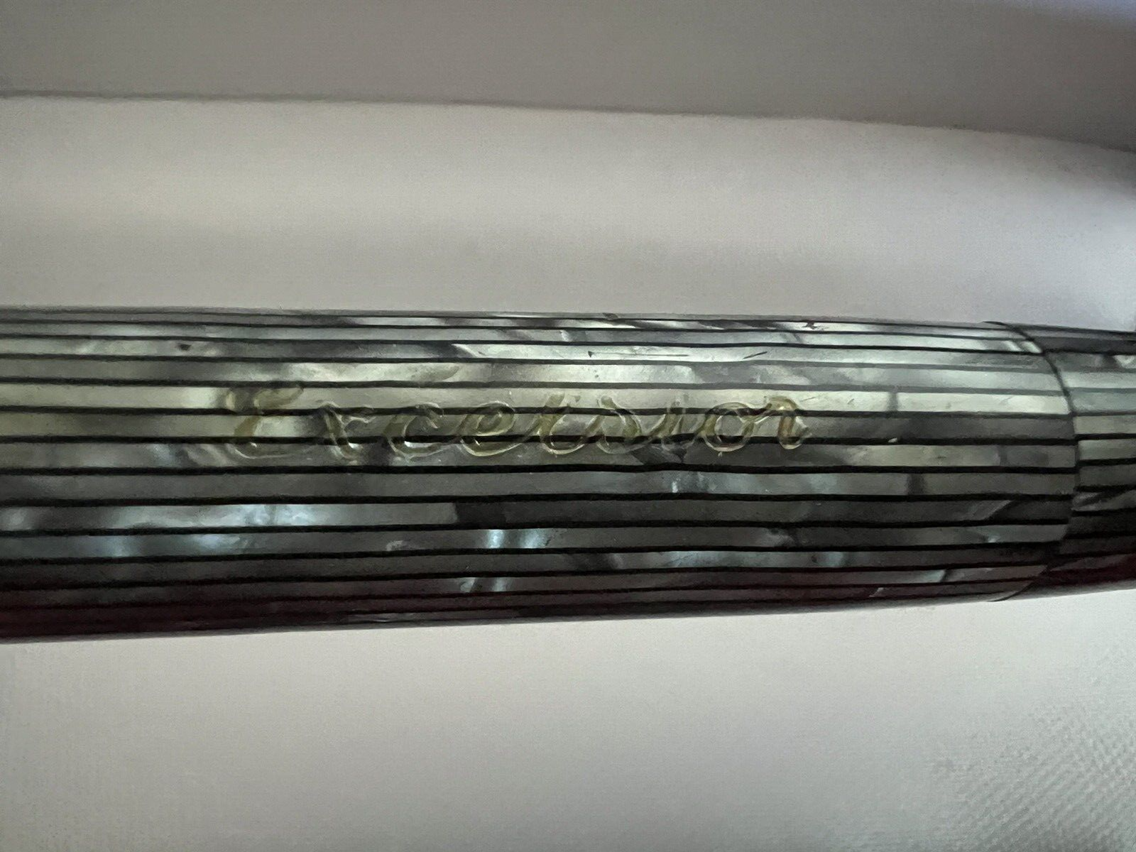 🔴 EXCELSIOR penna stilografica celluloide marmorizzata pistone vintage SCRIVE