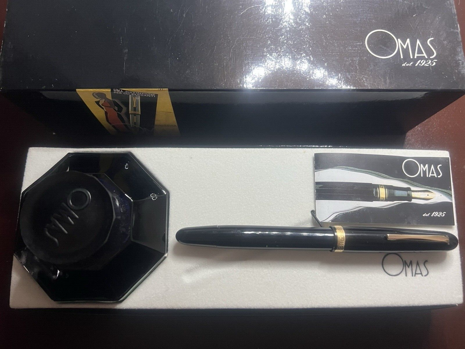 Grand-Mère Extra Stylo-Plume Stylo à Plume Collier Grecque Or M Encre Neuf