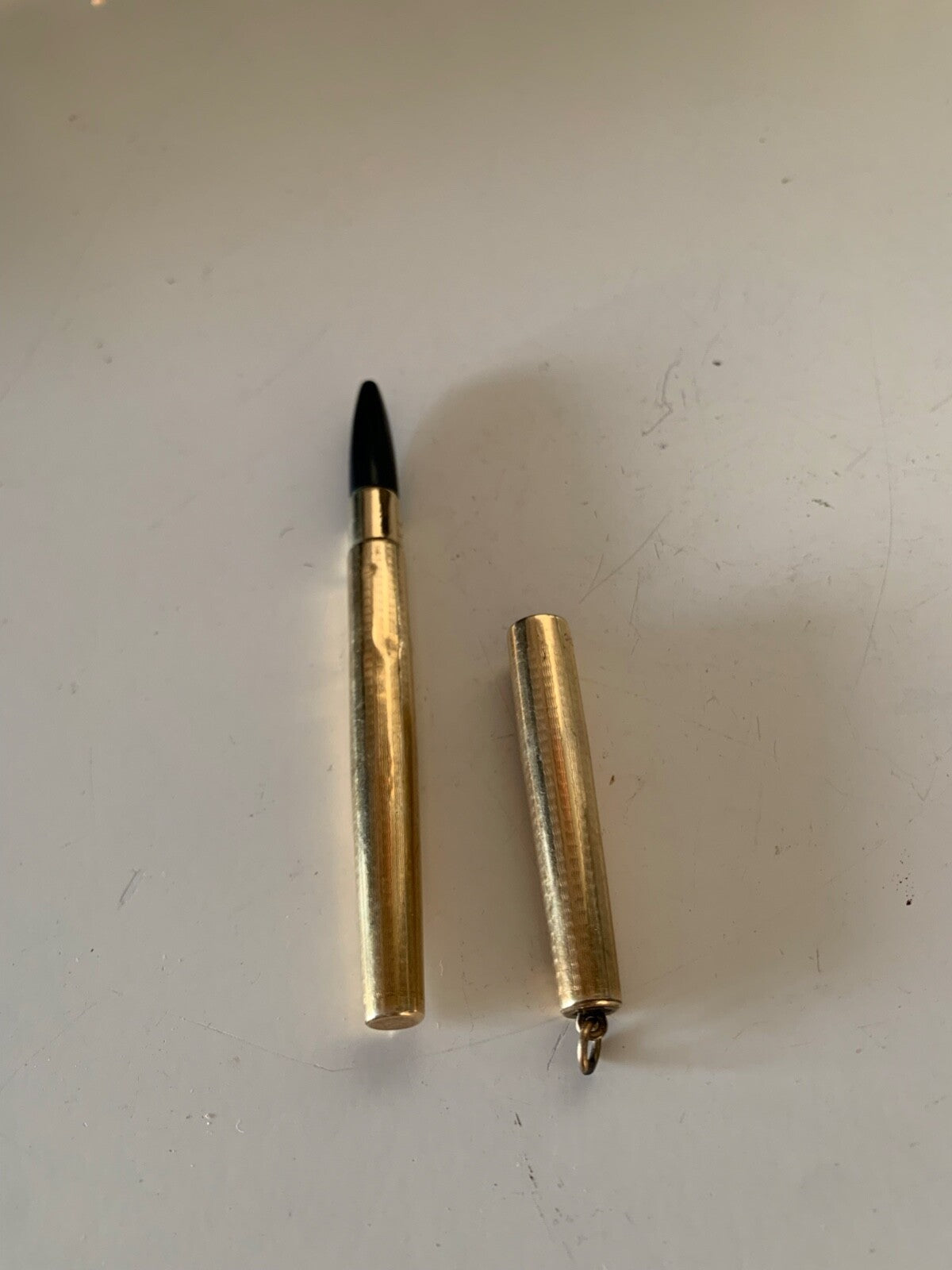 🔴 Penna a sfera MALBCR 45 gold plated ceselli ad onde, vintage da collezione