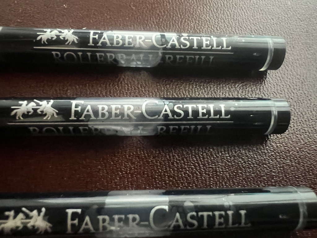 FABER CASTELL Recarga Bolígrafo Roller Ball NEGRO 303 Recarga Tinta 3 Piezas