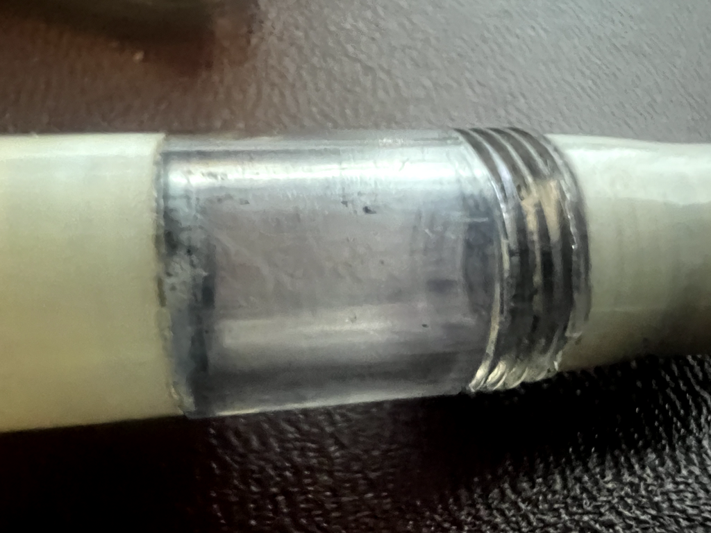 🔴 STILUS penna stilografica celluloide madreperla pennino F scrive vintage
