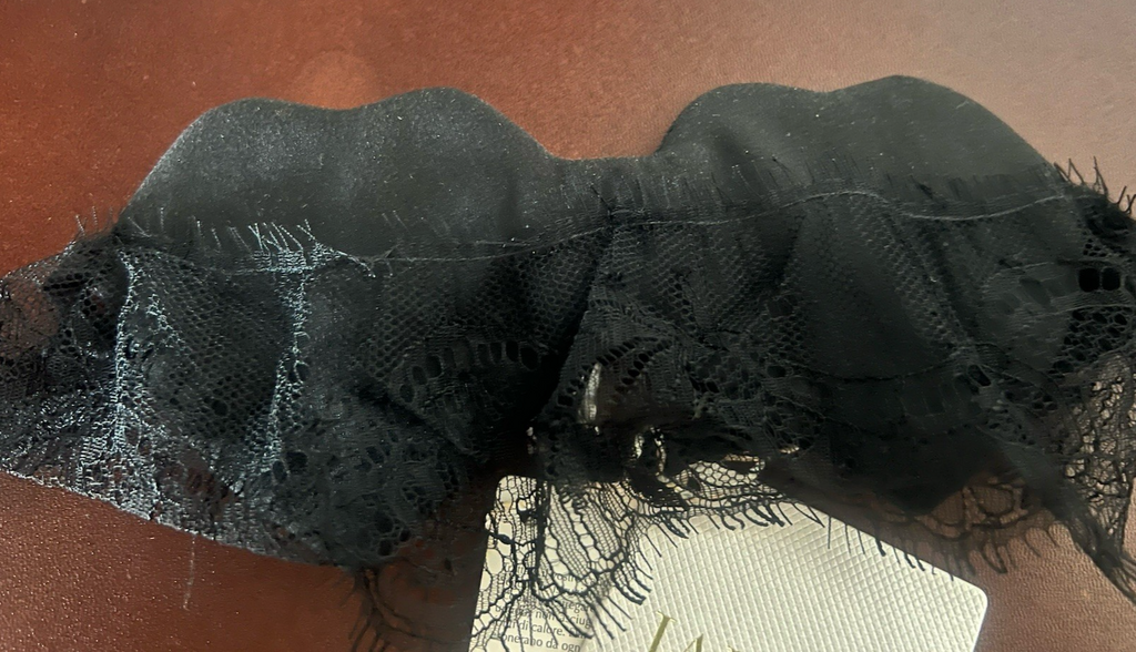 La Perla Masque Femme Yeux Nera Store Coeurs Avec Dentelle