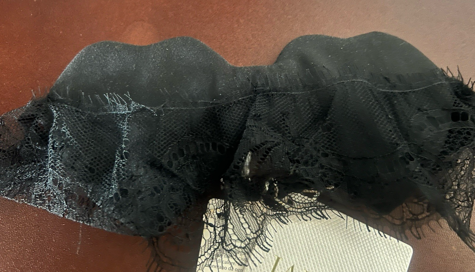 La Perla Masque Femme Yeux Nera Store Coeurs Avec Dentelle