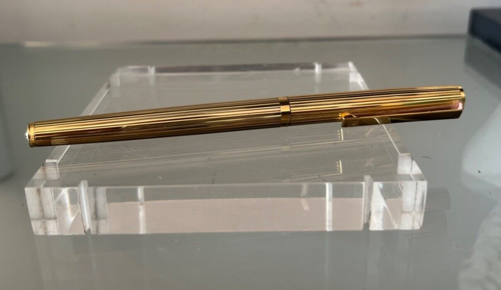 Rowenta Stylo-Plume Stylo à Plume Doré Relief Le Allemand A Cartouche, Vintage
