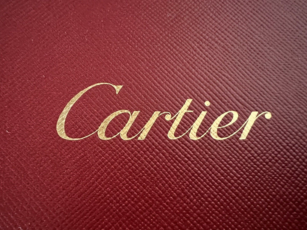 🔴 CARTIER Schmuckkästchen, rote Innenausstattung, 18 x 18 x 7 cm 