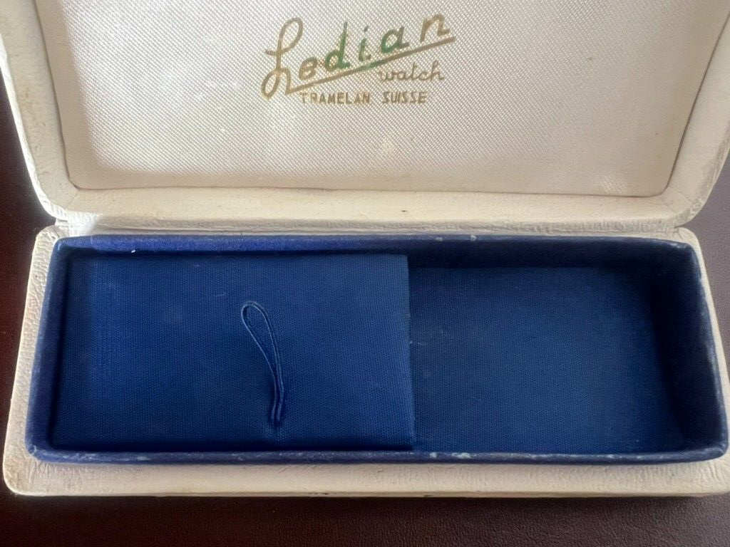 🔴 LEDIAN box scatola orologio polso astuccio effetto pelle vintage