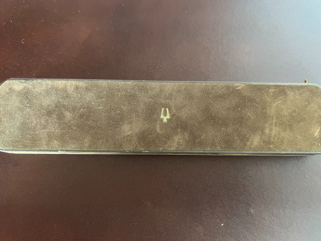 BULOVA Caja Reloj Cofre Estuche Flocado Marrón Vintage