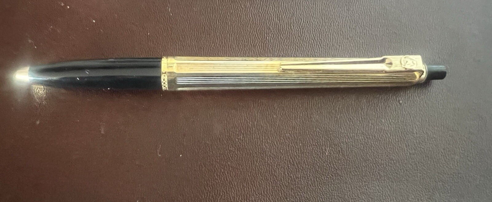 🔴 BALLOGRAF penna sfera EPOCA pulsante a scatto inserto nero 3