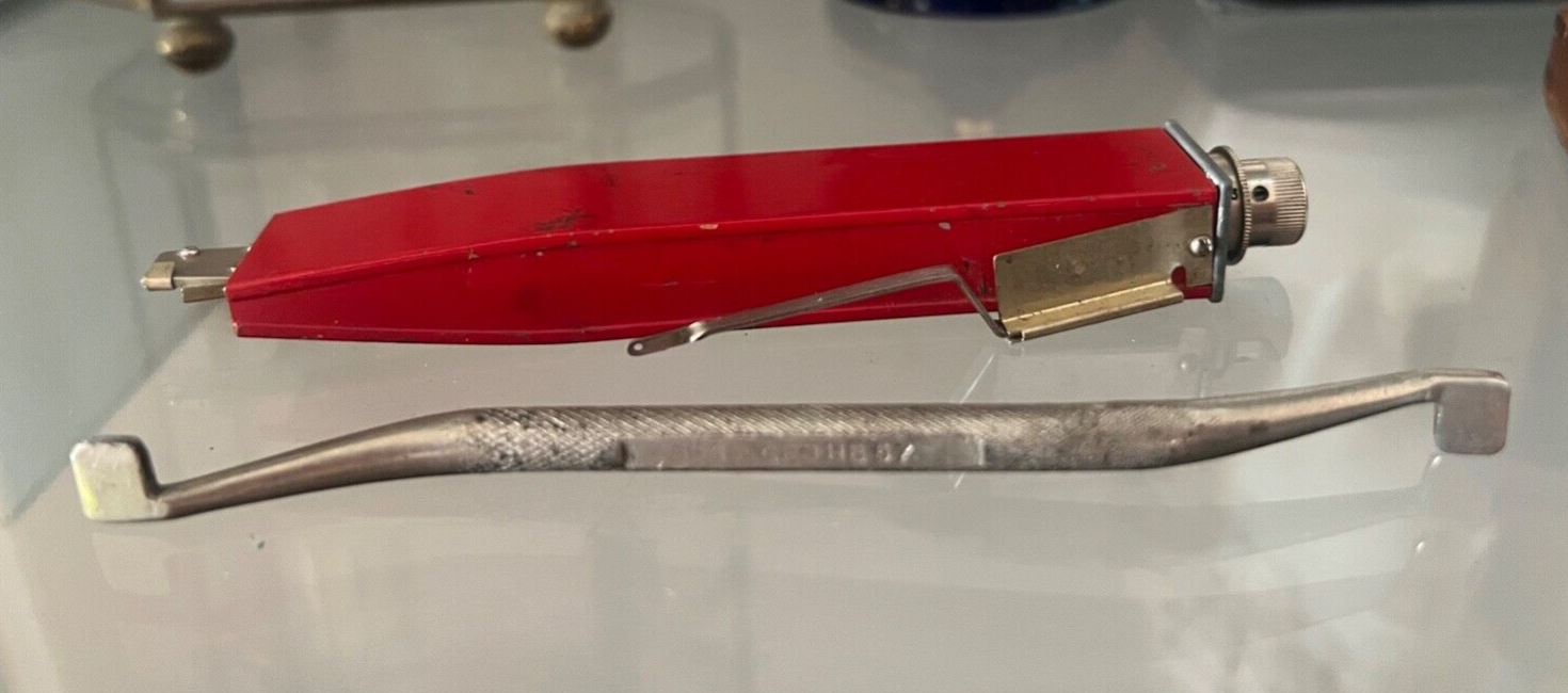 🔴 GRMS bilancia bilancino bilancina rosso con cofanetto legno vintage