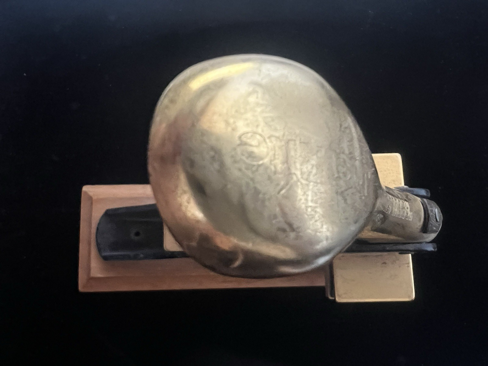 🔴 JUSTRITE precision 2-Sided Wood Brass Sheet Marking Desk Stamp 