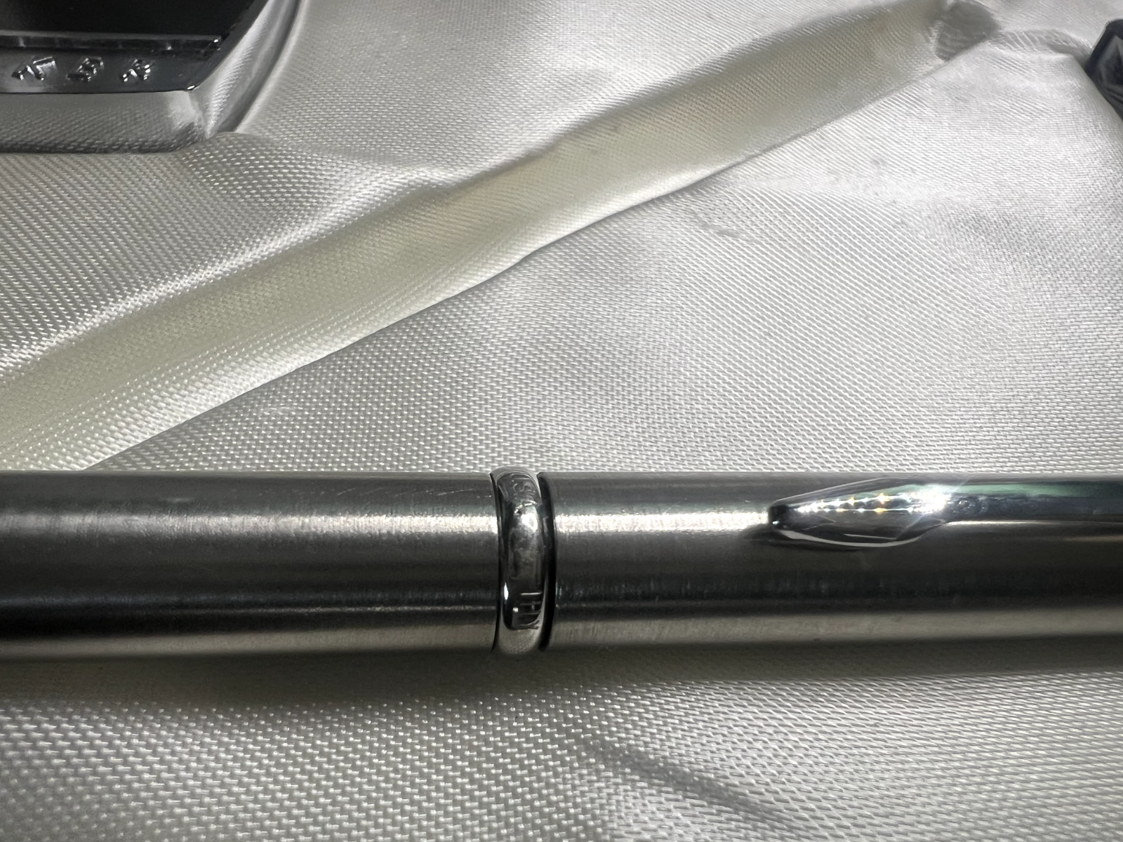 🔴 PARKER penna sfera cromata CON METRO lacca garanzia ed astuccio