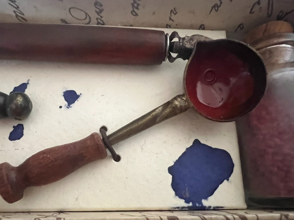 🔴 SIGILLO timbro ceralacca SET calligrafia e sigillatura C'ART