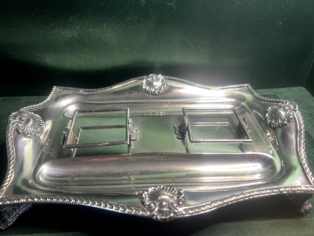 Walker &amp; Hall Sheffield Inkwell Vintage Numbered Shell 